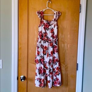 Girls floral romper